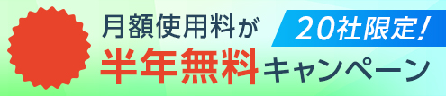 月額資料量が半年無料キャンペーン